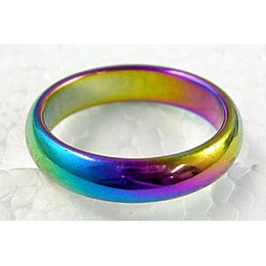 magnetic Hematite Ring, colorful