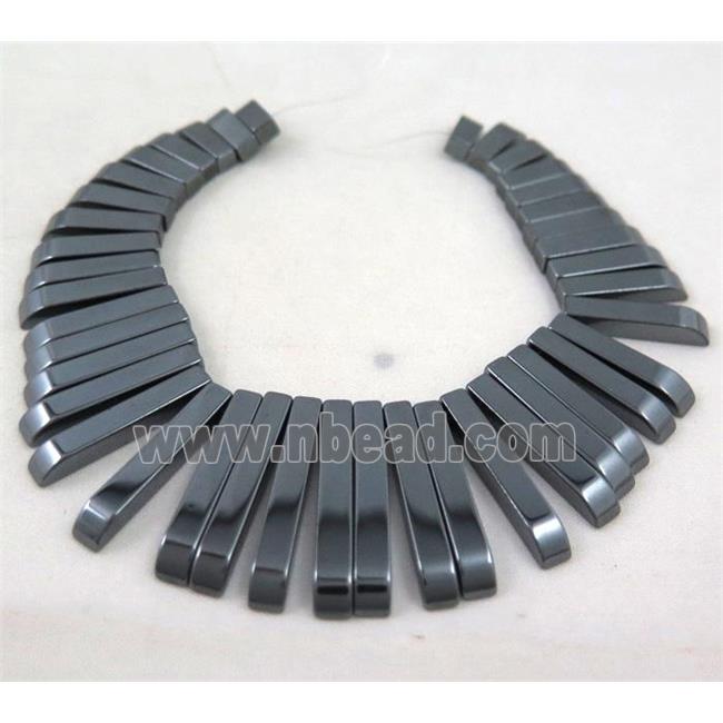 Hematite pendant for jewelry choker, no-Magnetic, black