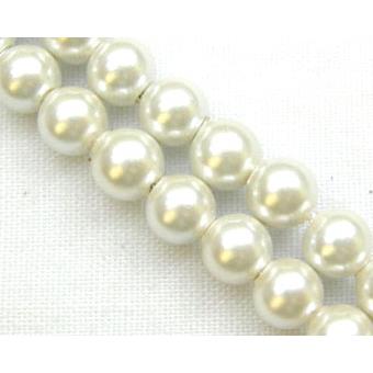 16 inch String of Pearlized Magnetic Beads, round