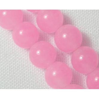 Jade beads, Round, pink
