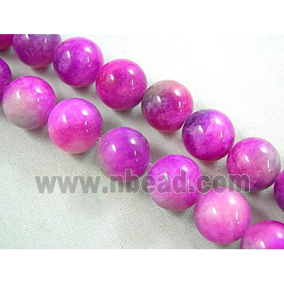 purple Jade Beads, round