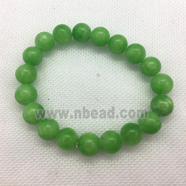 Stretch Jade bracelet, dye