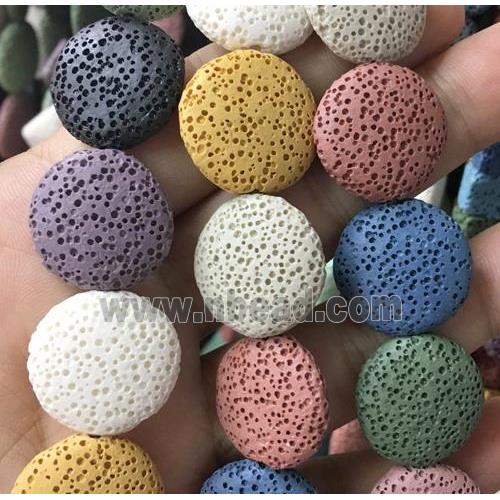 lava stone beads, coin, mix color