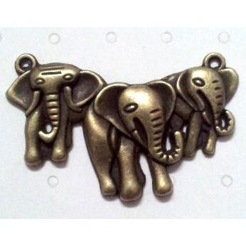 tibetan silver elephant pendant non-nickel, bronze