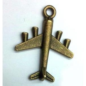 tibetan silver airplane pendant non-nickel, bronze