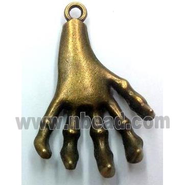 tibetan silver hand pendant non-nickel, bronze
