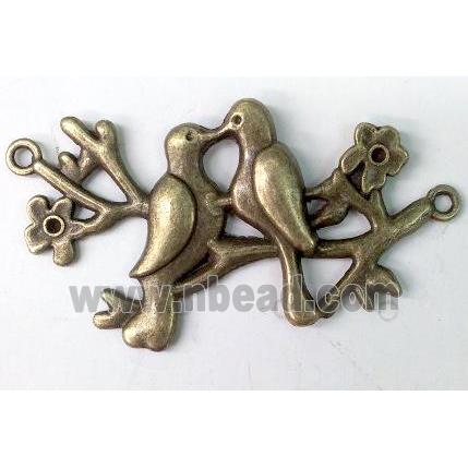 tibetan silver birds pendant non-nickel, bronze