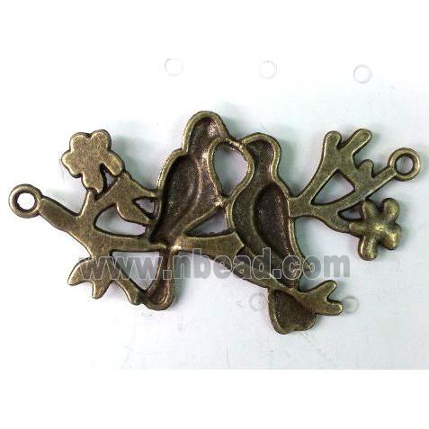 tibetan silver birds pendant non-nickel, bronze