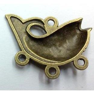 tibetan silver fish pendant non-nickel, bronze