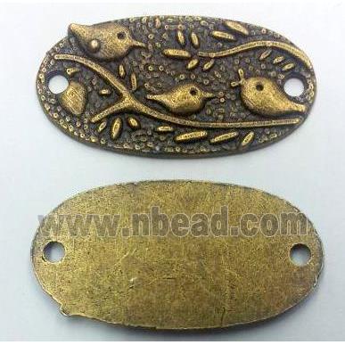 tibetan silver connector non-nickel, bronze