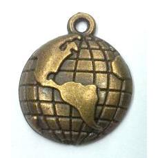 tibetan silver earth pendant non-nickel, bronze