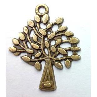 tree of life, tibetan silver pendant non-nickel, bronze