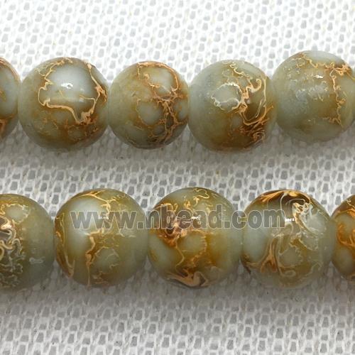 round Lampwork Glass Beads with painted