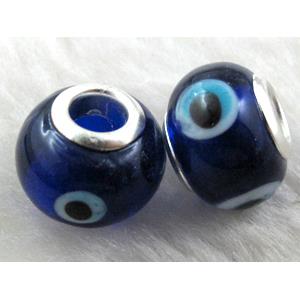 evil eye beads, lampwork glass