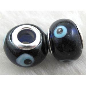 evil eye beads, lampwork glass