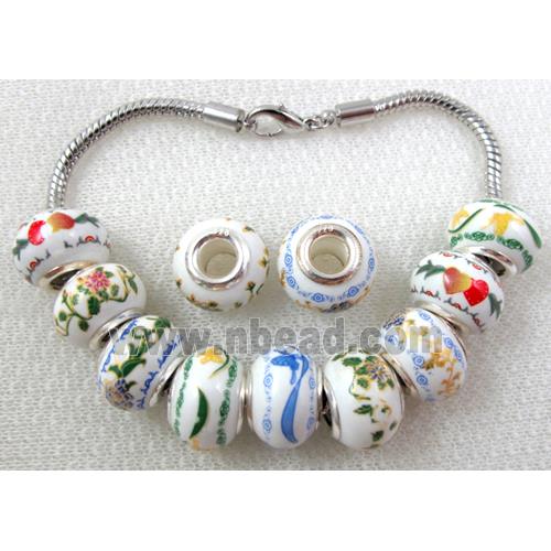 lampwork bead, mixed color