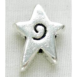 Tibetan Silver Star Spacer Non-Nickel