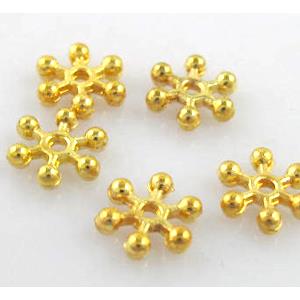 Tibetan Silver Spacers Non-Nickel, Gold, zinc alloy beads