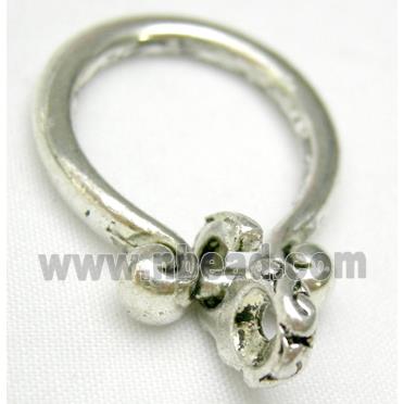 Tibetan Silver Ring Charms Non-Nickel