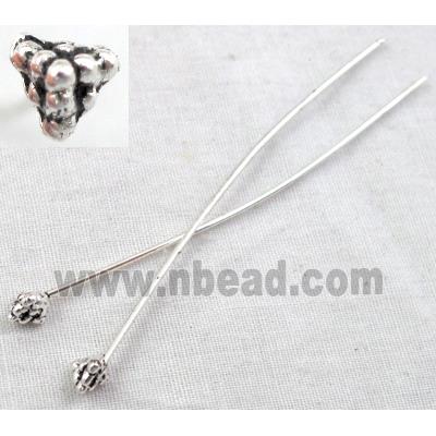 Tibetan Silver pin Charms Non-Nickel