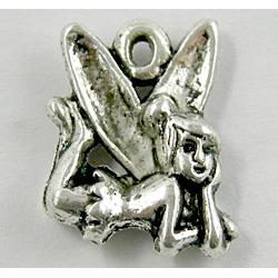 Tinkerbell Fairy Charm, Tibetan Silver Non-Nickel
