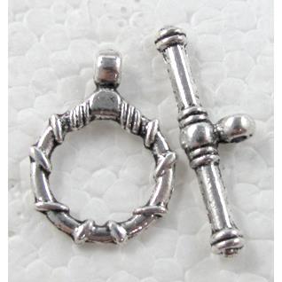 Tibetan Silver toggle clasps non-Nickel