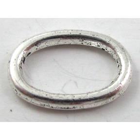 oval ring, Tibetan Silver Connector Non-Nickel