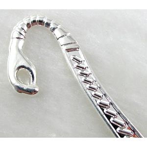 Snake Bookmark, Silver plated Tibetan Silver Non-Nickel