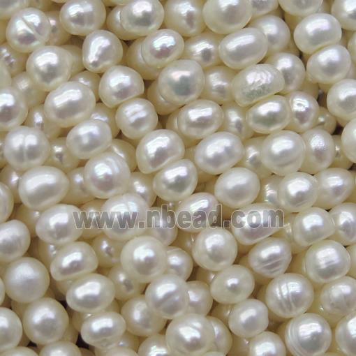 white Freshwater Pearl beads