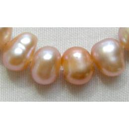 15.5 inches string of freshwater pearl beads, lt.purple, potato