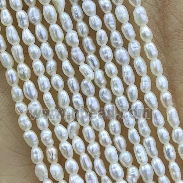white Freshwater Pearl rice Beads