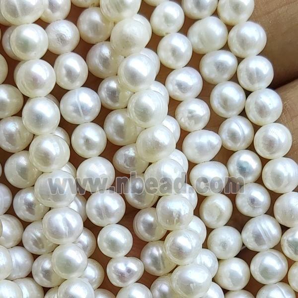white Freshwater Pearl Beads