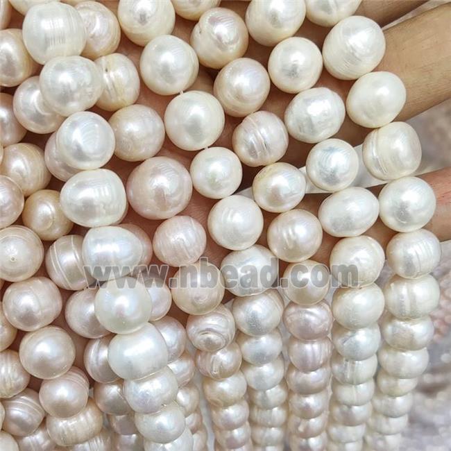 White Pearl Beads Round AB-Grade