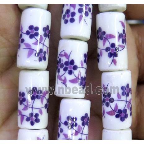 Porcelain beads, tube
