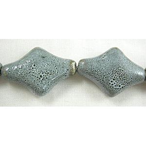 Oriental Porcelain Flat rectangle Beads