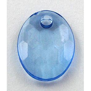 Acrylic Bead,Transparent, Blue