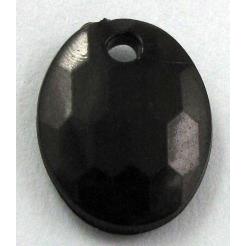 Acrylic Bead,Transparent, Black