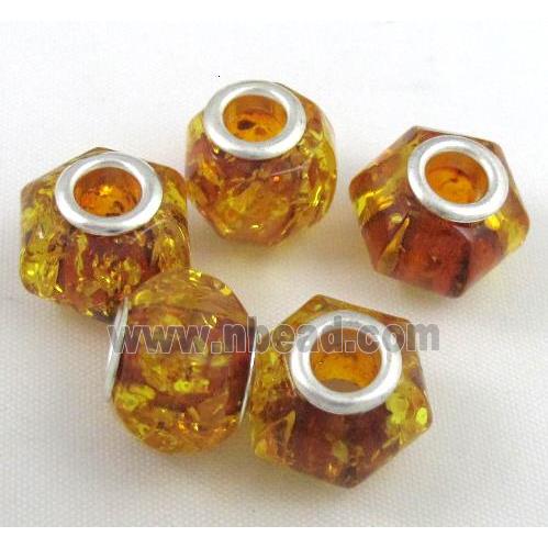 Amber Beads, NR, yellow
