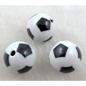 Resin Football Beads