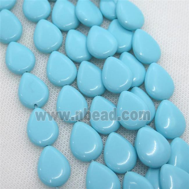 blue Synthetic Turquoiuse beads, teardrop