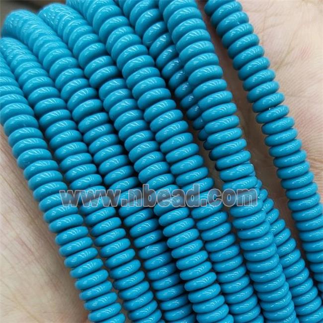turqblue Resin heishi beads