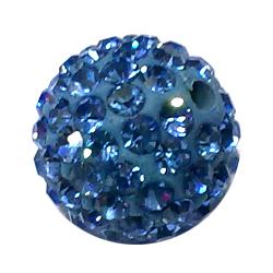 fimo beads with middle east rhinestone, blue