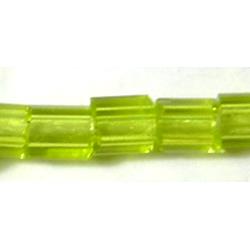 green Pony Bead - two cut 2mm