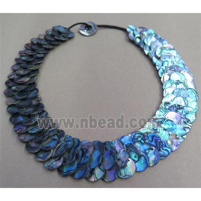 Paua Abalone shell necklace