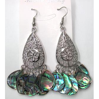 Paua Abalone shell earring, mxied