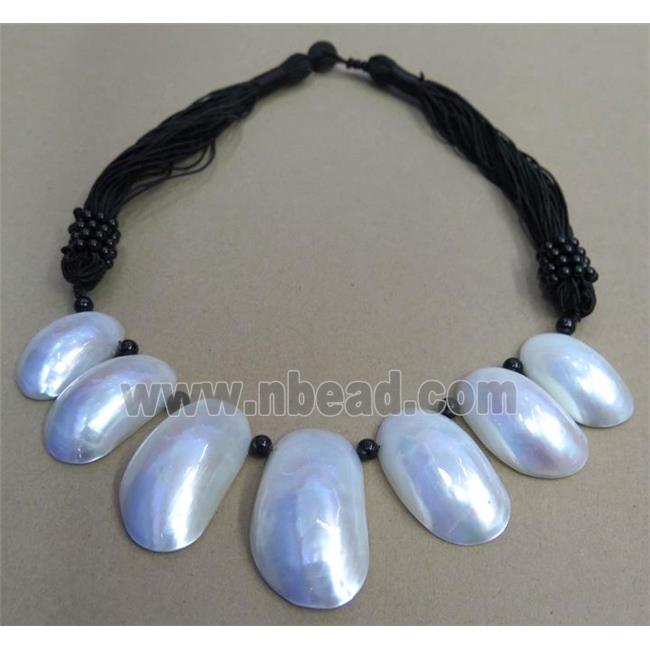 freshwater shell pearl necklace collar
