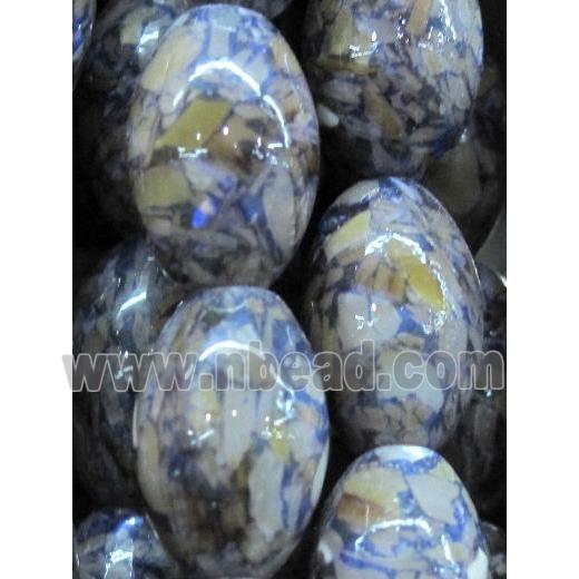 mother of pearl bead, oval