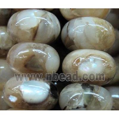 mother of pearl bead, wheel