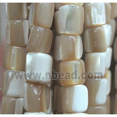 mother of pearl bead, freeform
