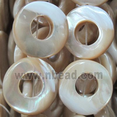 mother of pearl bead, ring